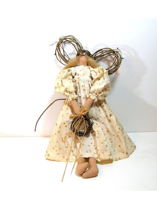 Handmade Other - Angel Doll Folk Art Primitive Country Style Doll